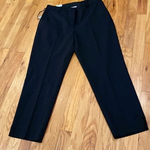 NWT Prologue stretch black mid rise trouser with side slits.